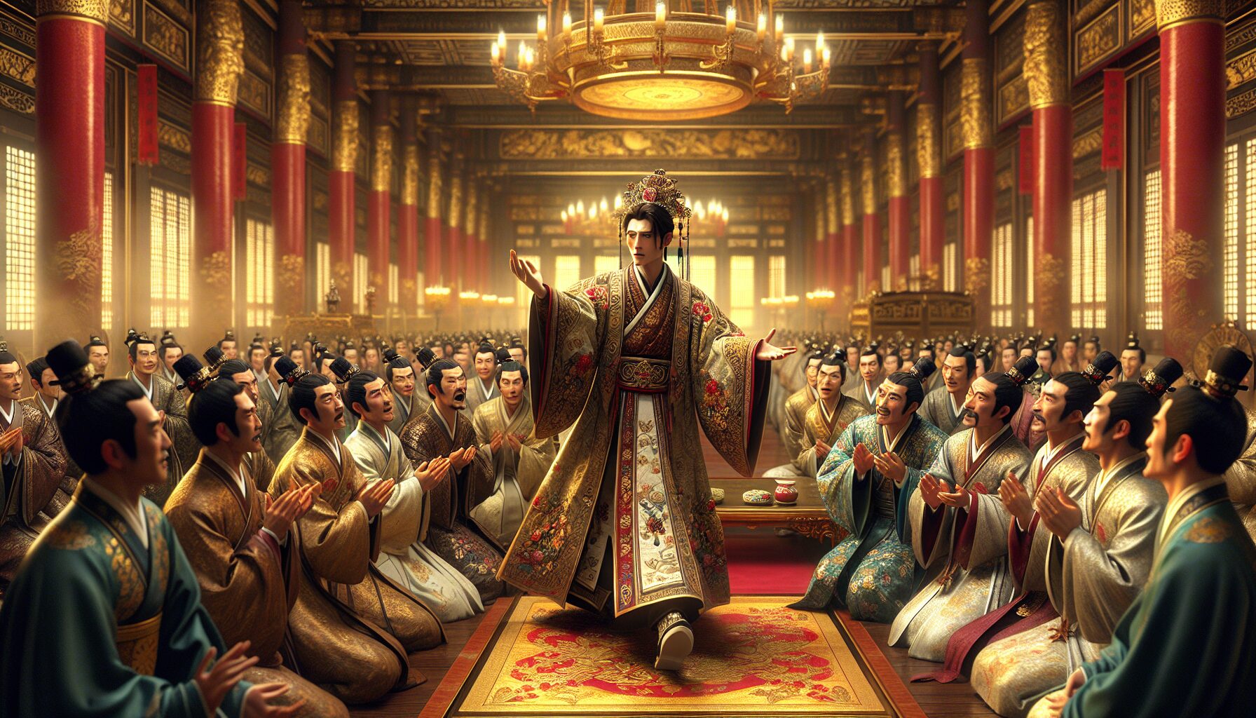 裴 Zheng與元金共謀宮廷大計插圖