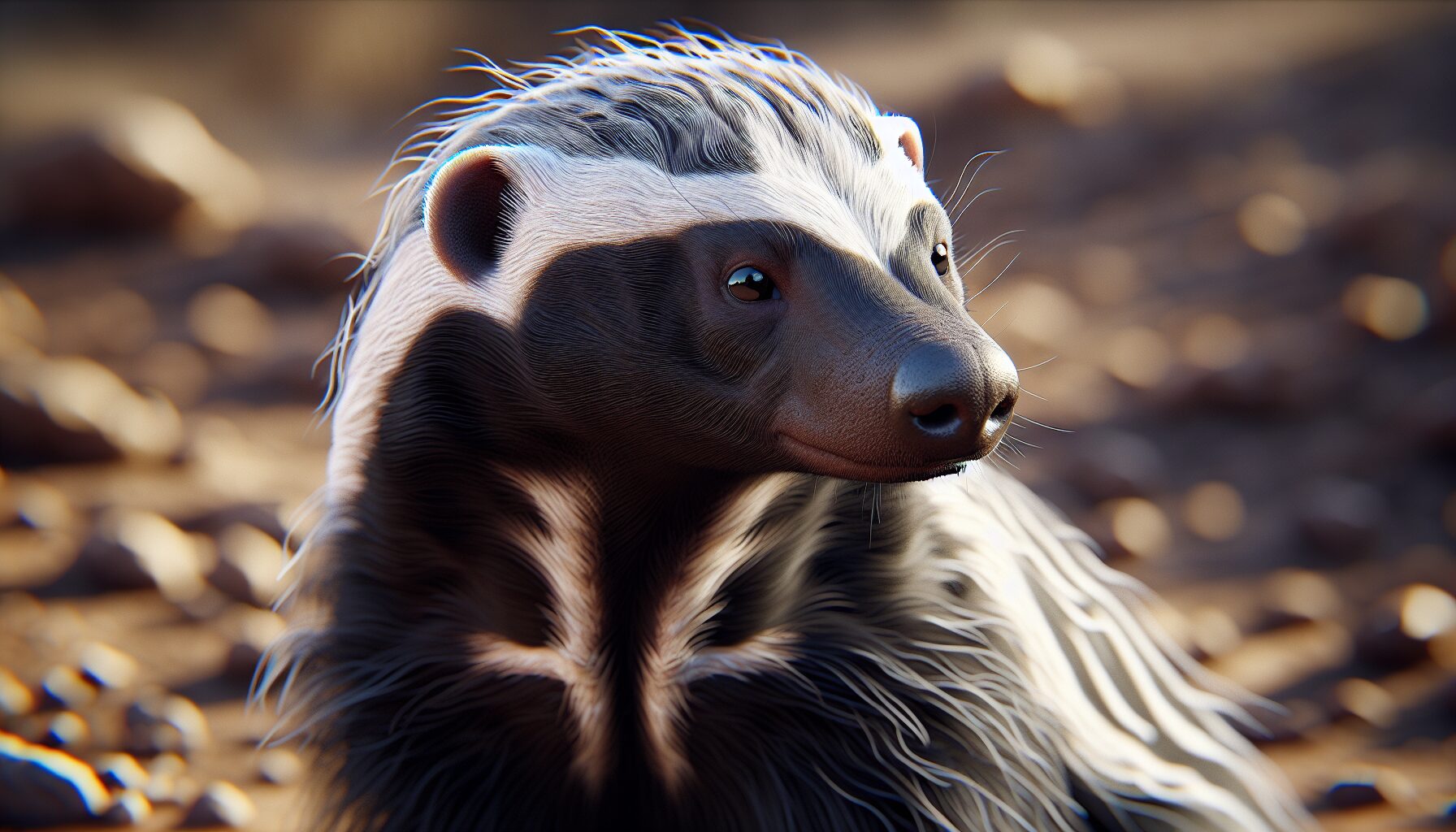 蜜獾強勢搶奪獵物的英勇畫面