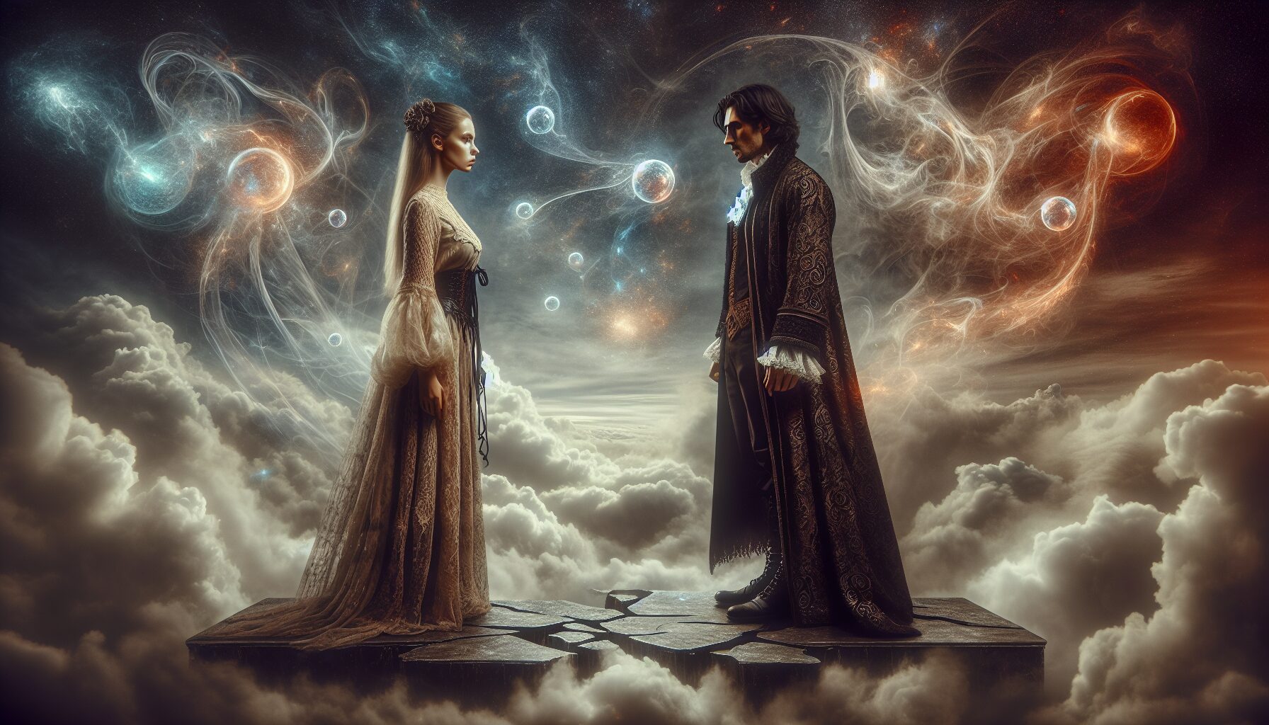 李寒星與反派對峙場景插畫