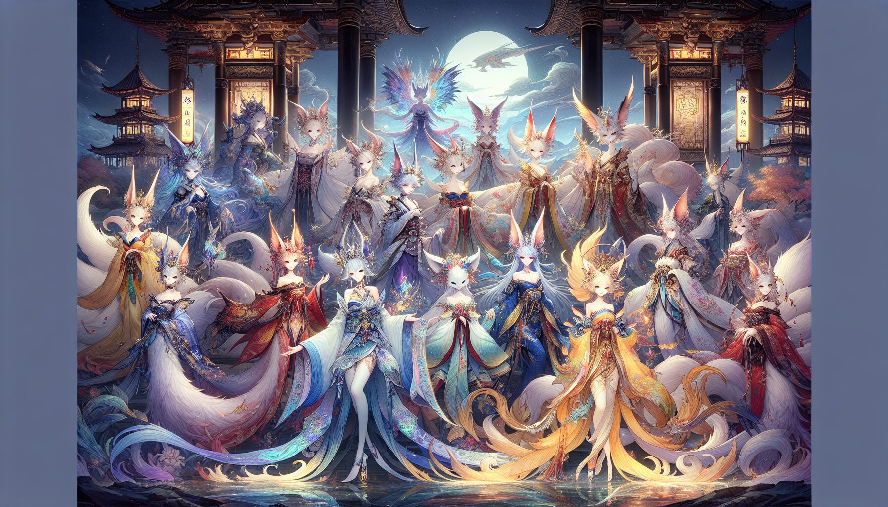 我的狐仙女友動畫形象插畫