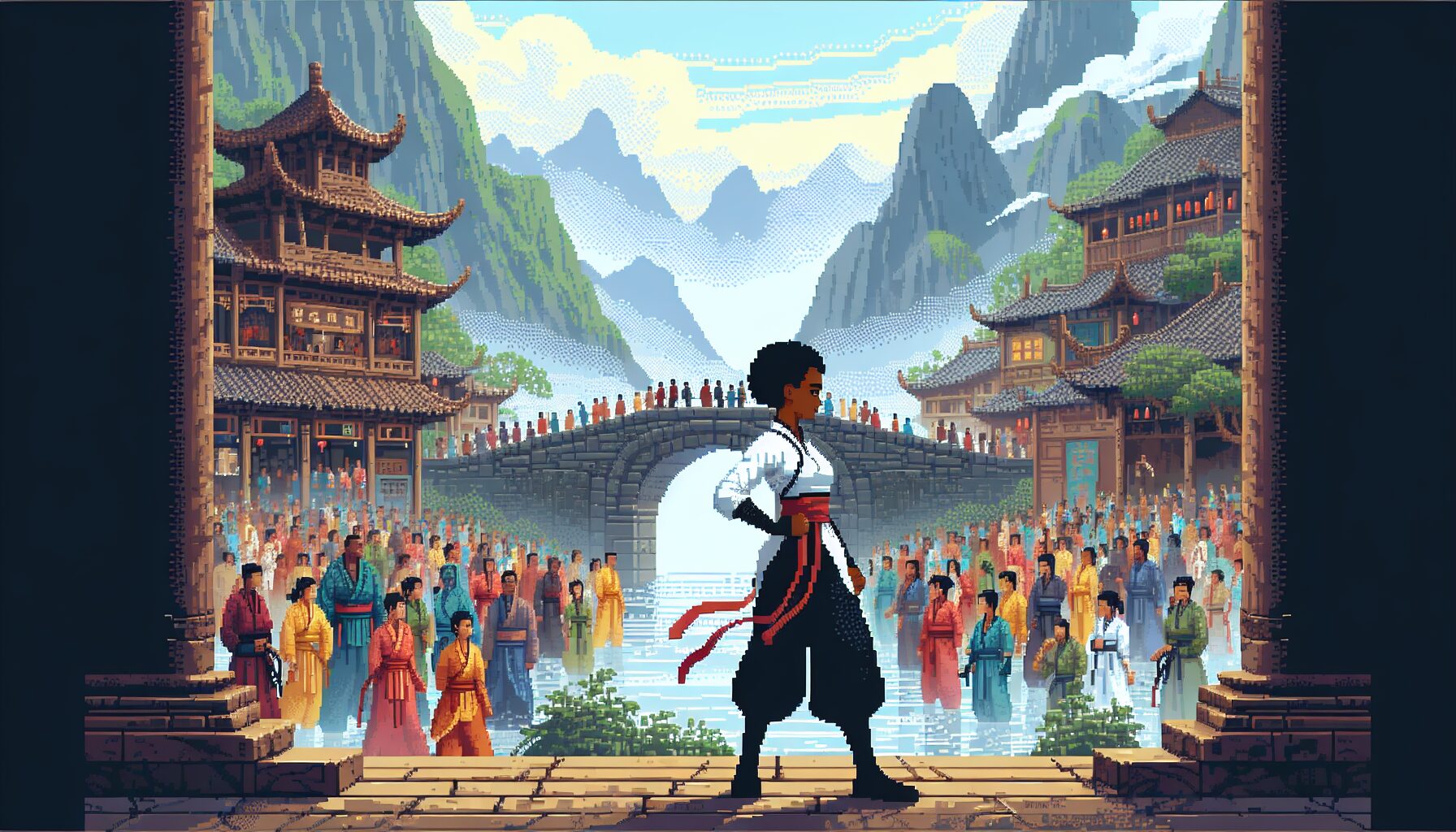 逸劍風雲決劇情主角與像素江湖場景