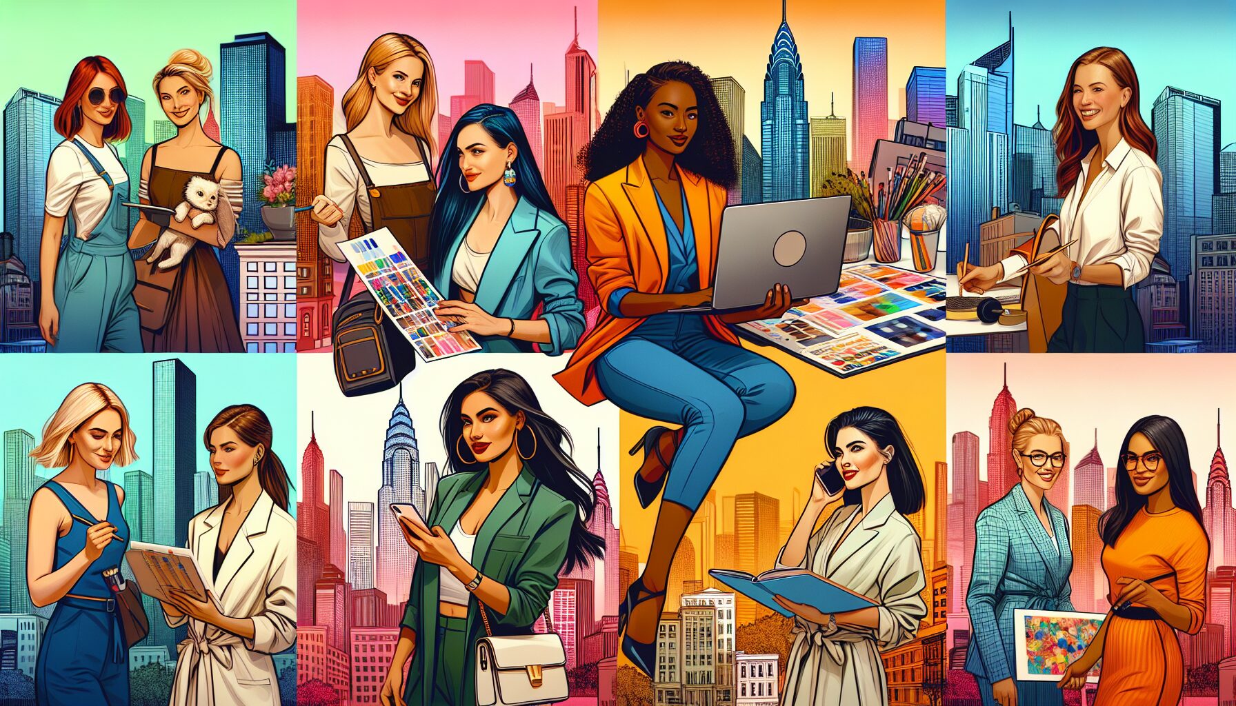 《上海女子圖鑑》小說封面,描繪魔都職場女性奮鬥史