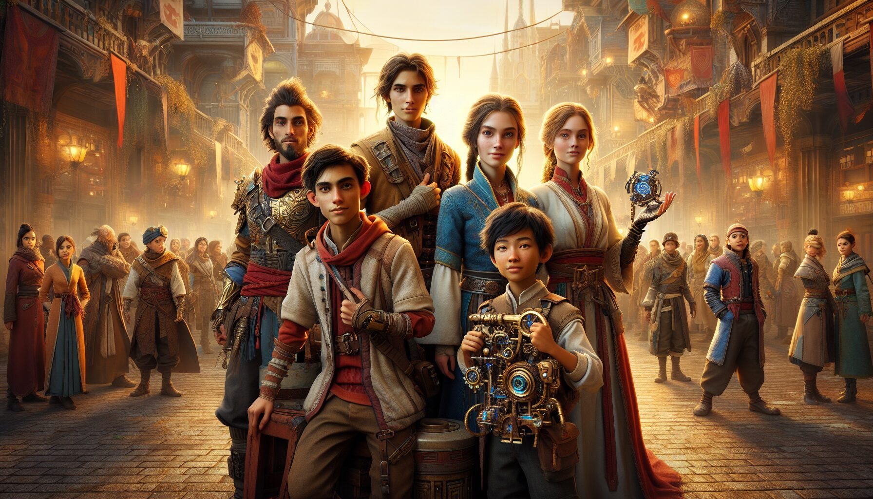 路平與蘇唐、西凡、莫林等主要角色團體視覺圖