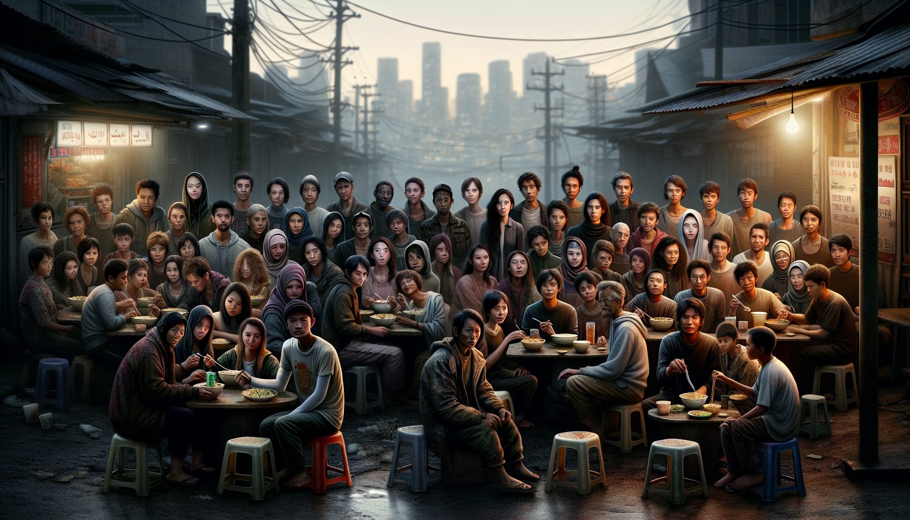 《壞道》風格類型插畫，都市江湖與現代懸疑結合