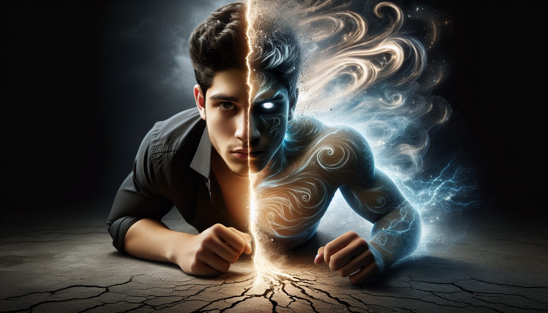 主角凱亞爾形象與蛻變過程設計插畫