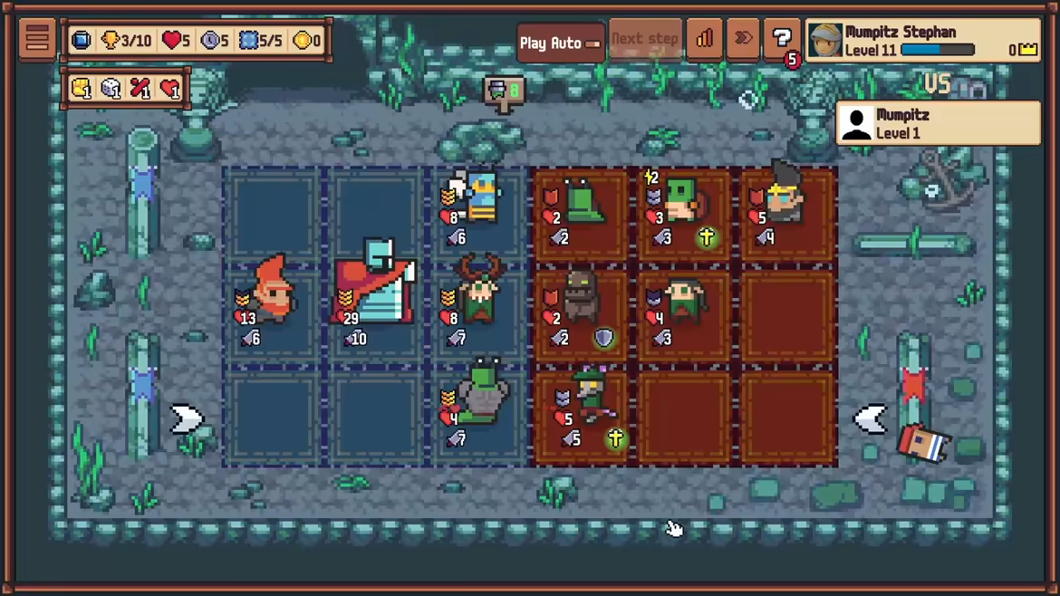 自走棋新作來襲！像素策略遊戲《迷你自動騎士》開啟3x3棋盤新世代