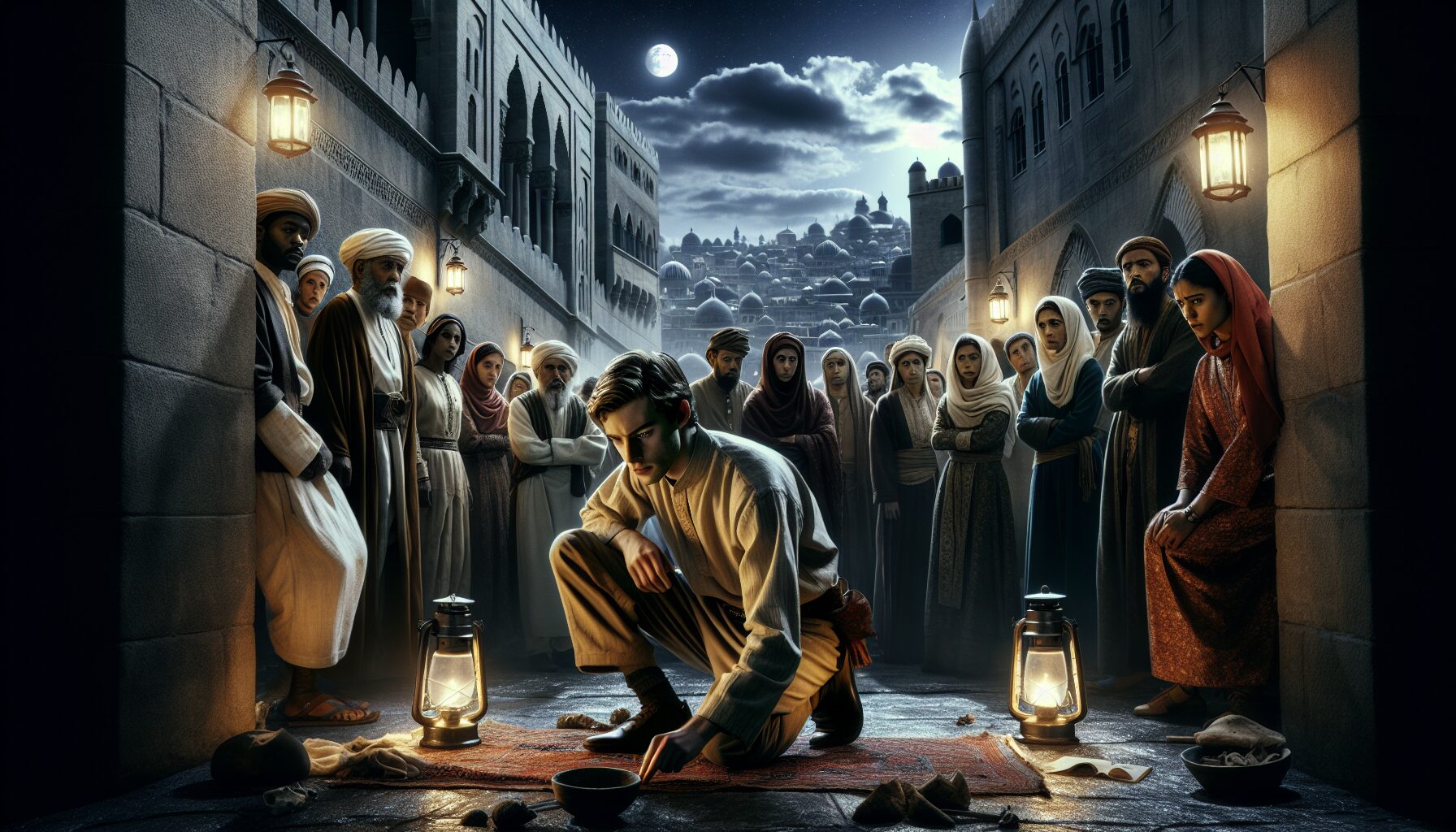 許七安與同伴們查案推理的緊張場面插畫