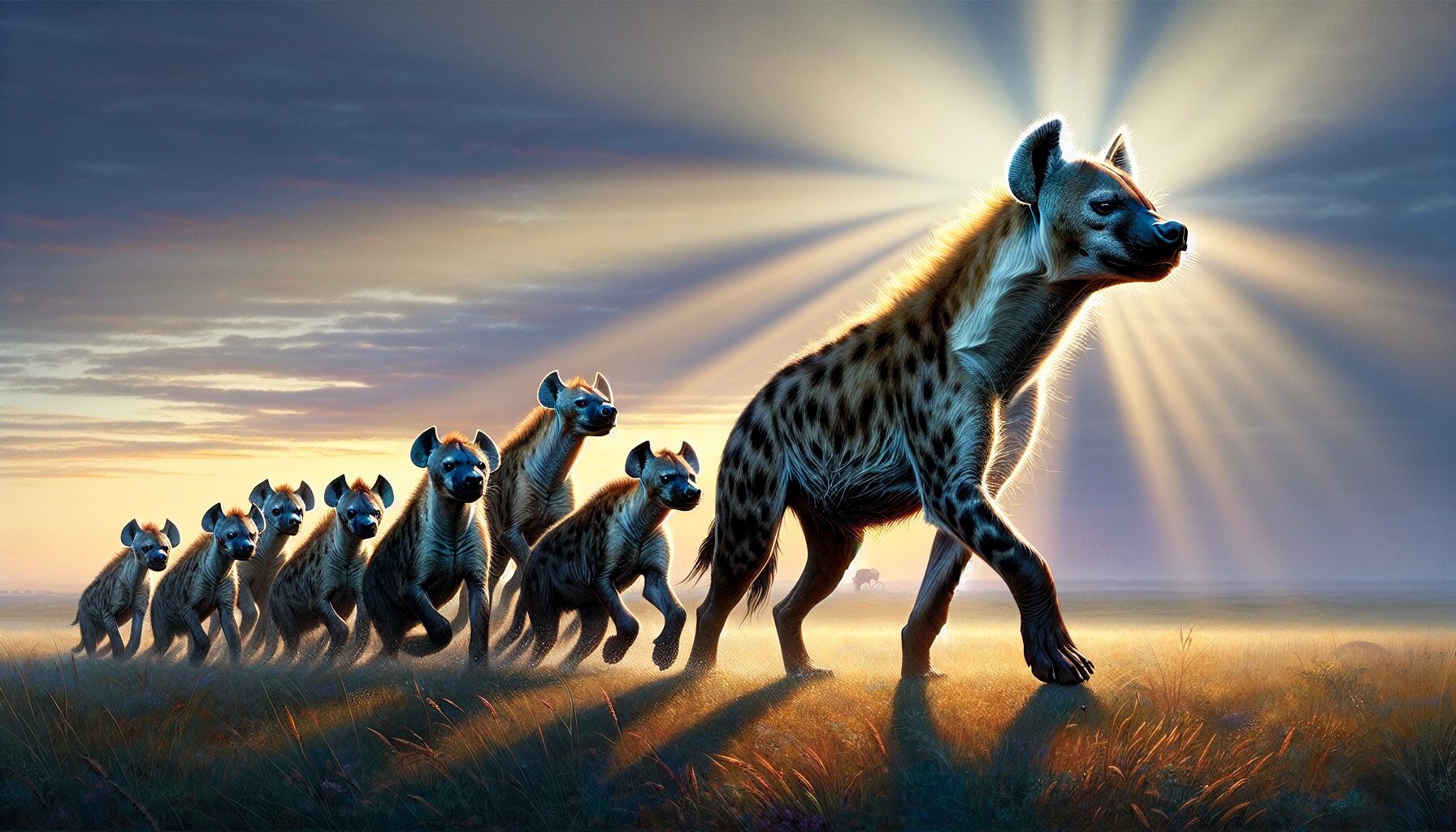 鬣狗小說中母系社會領袖與族群場景