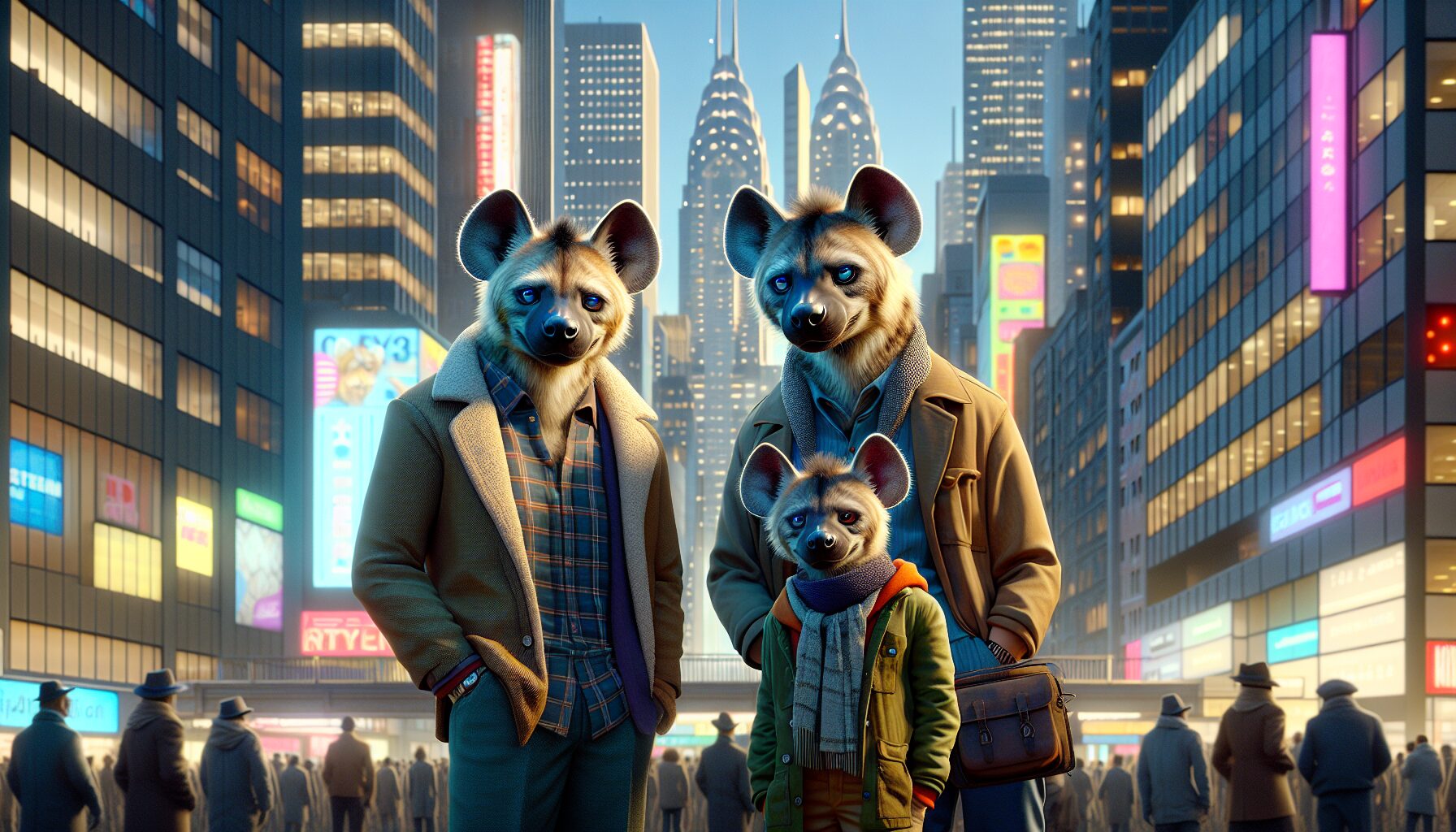 現代都市中鬣狗角色文化衝突場景