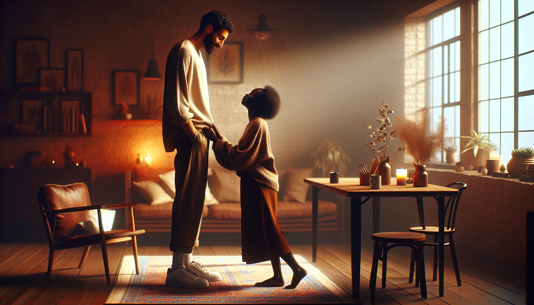 網路熱門「最萌身高差」插畫