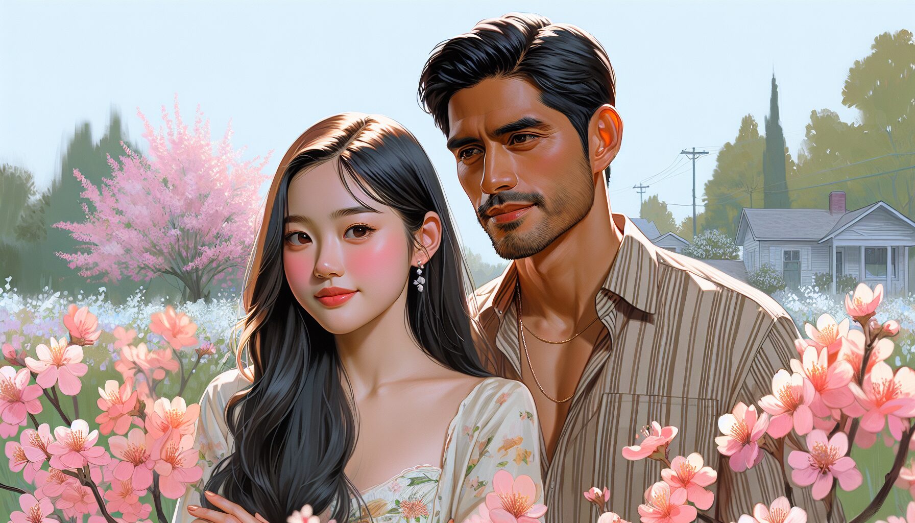 當代網路小說《偷偷藏不住》風格化封面或人物插畫