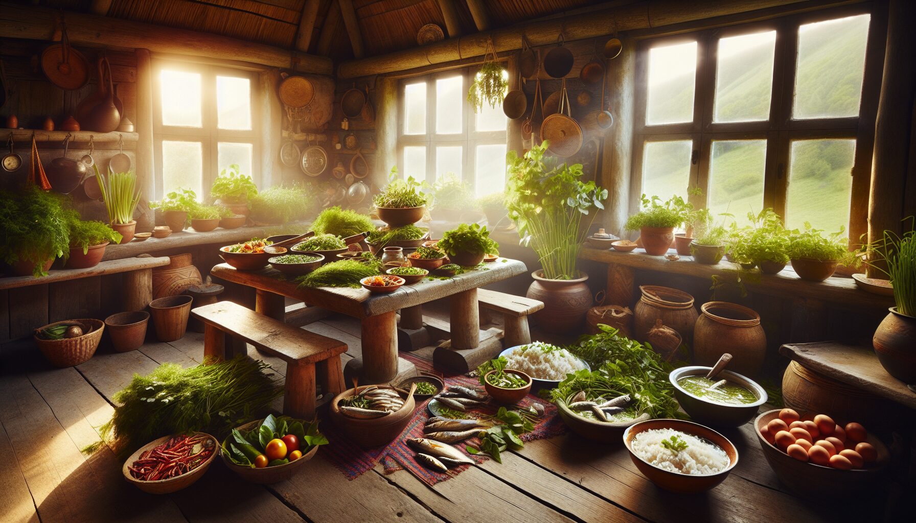 折耳根鄉土美食文插畫