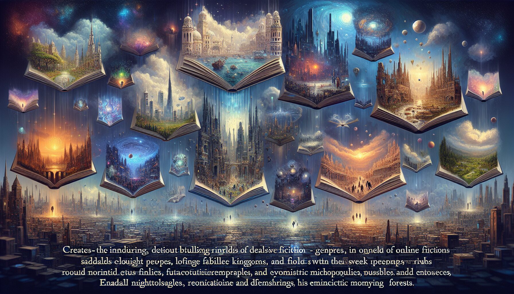 各類型熱門網路小說題材插圖