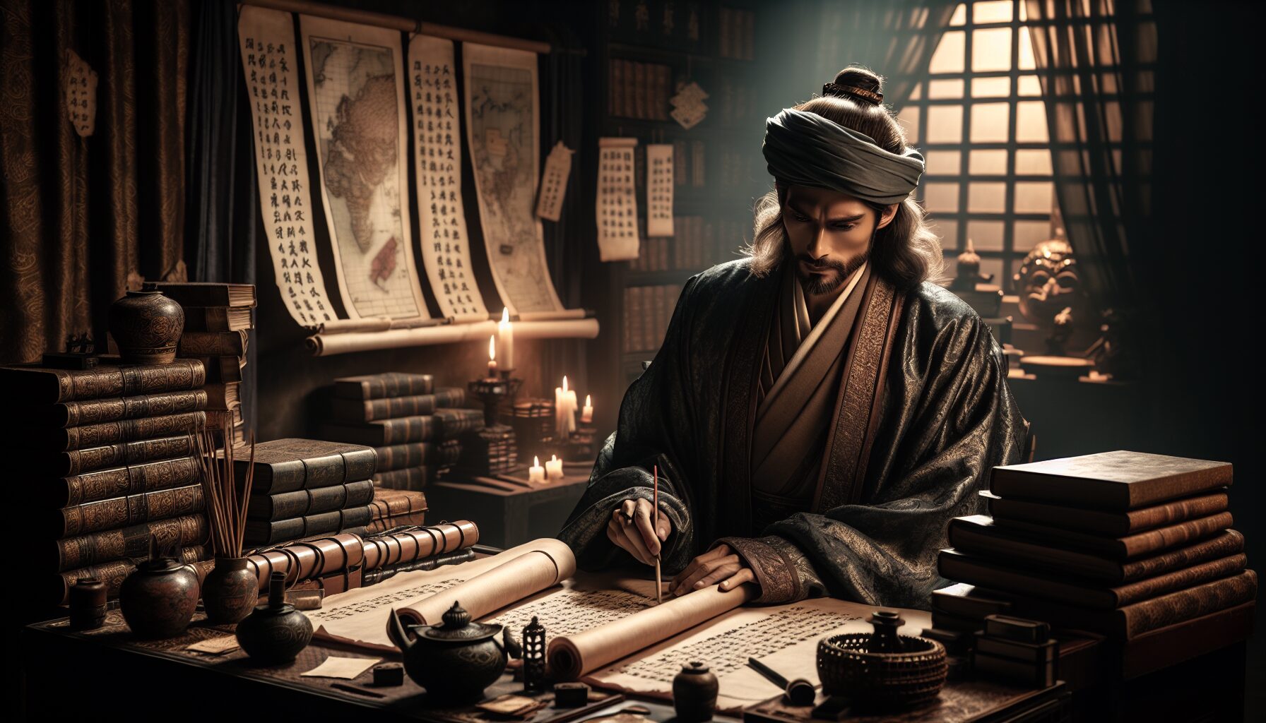 女主醫治亂世傷兵,將仁心與權謀相融合的深刻畫面。