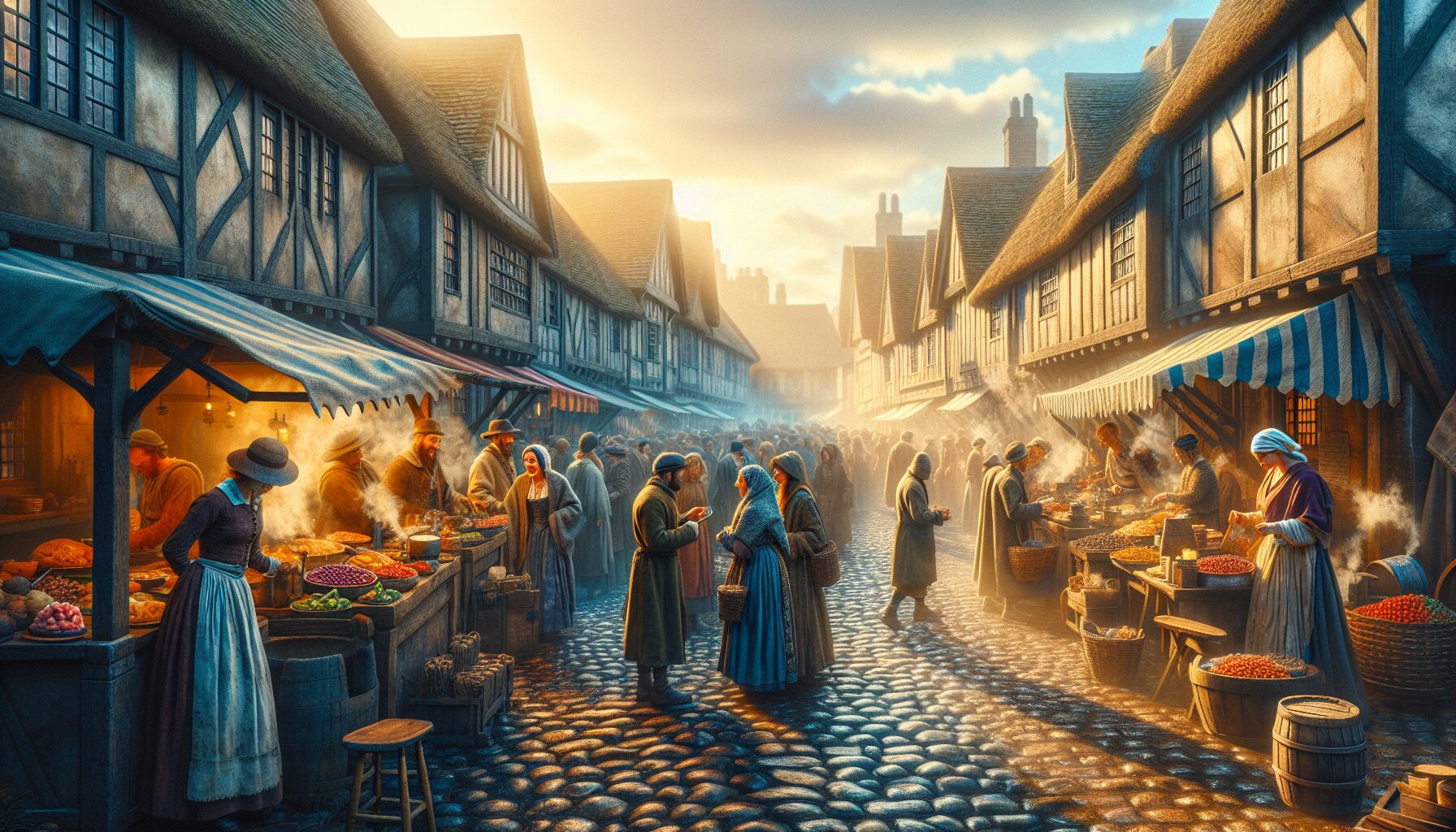 繁華長安城市井小飯館熱鬧溫馨的場面描寫