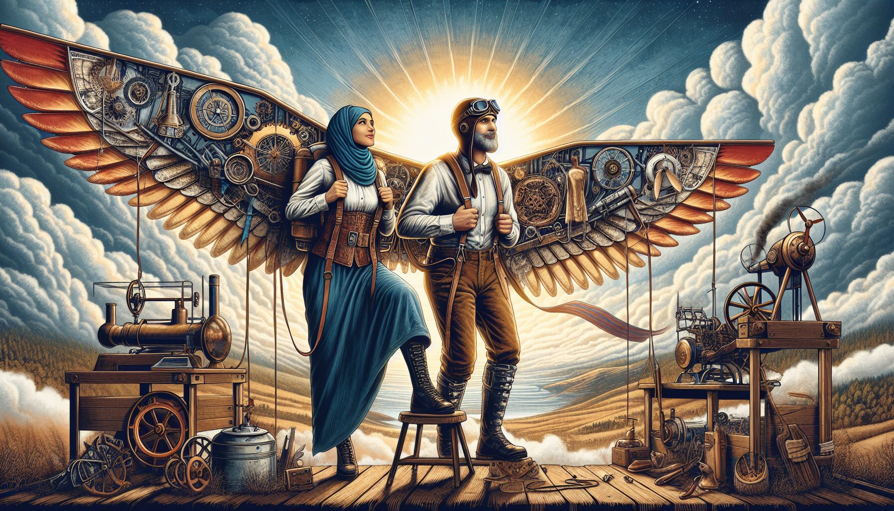 現代奇幻小說中機械化飛翼的描寫