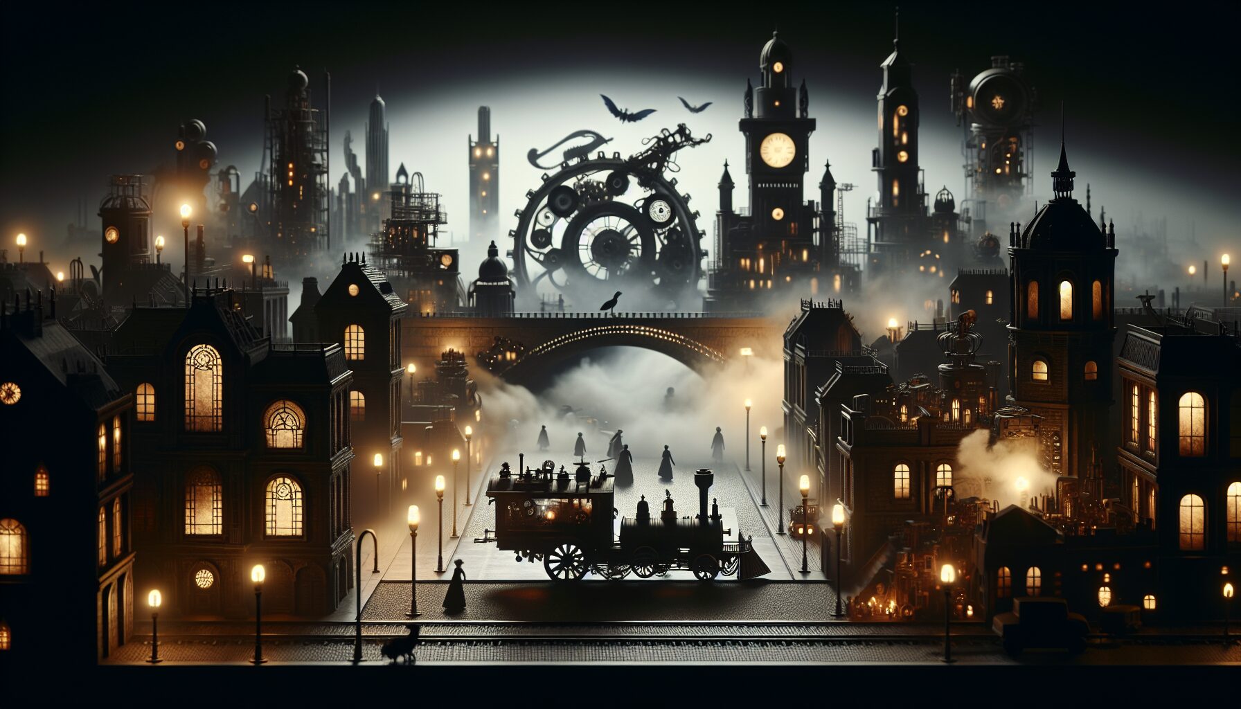 詭秘之主蒸汽朋克異世界與主角克萊恩剪影