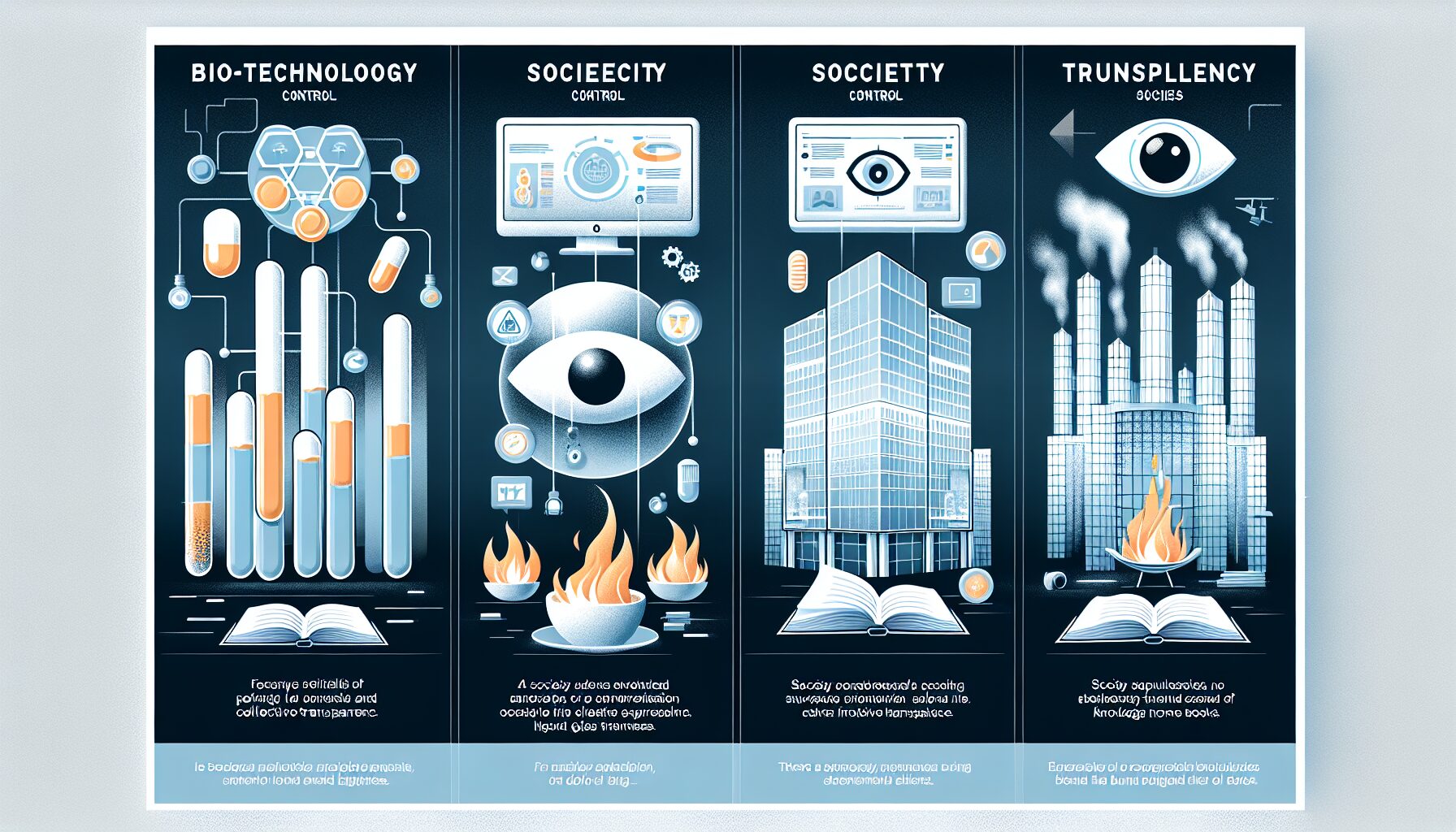 華氏451度小說書封及燒書場景