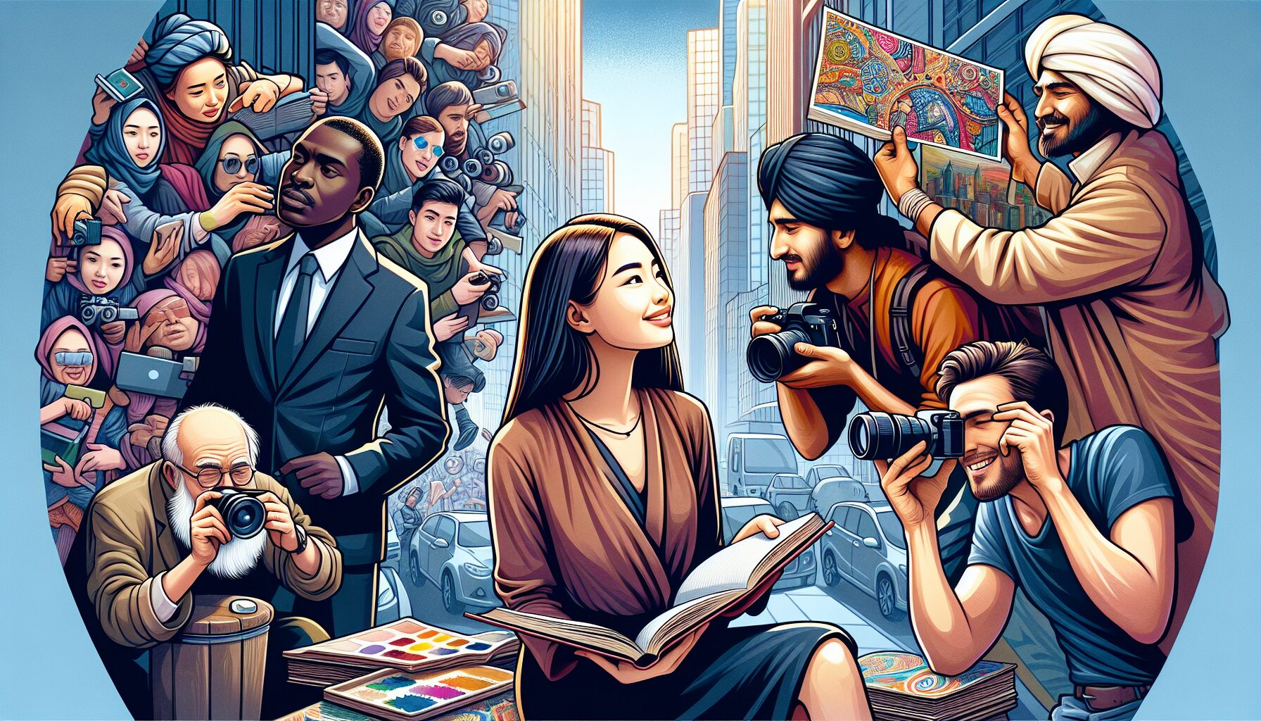 紙片人同時攻略計畫動漫風角色群像