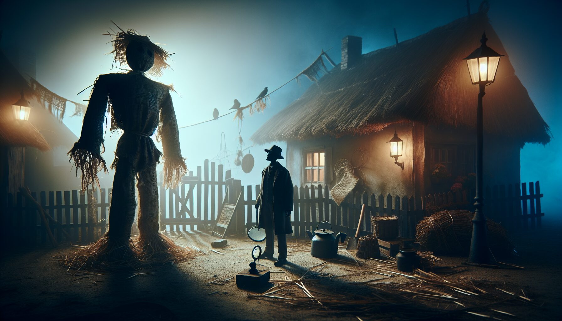 充滿趣味與異想的稻草人網文插畫