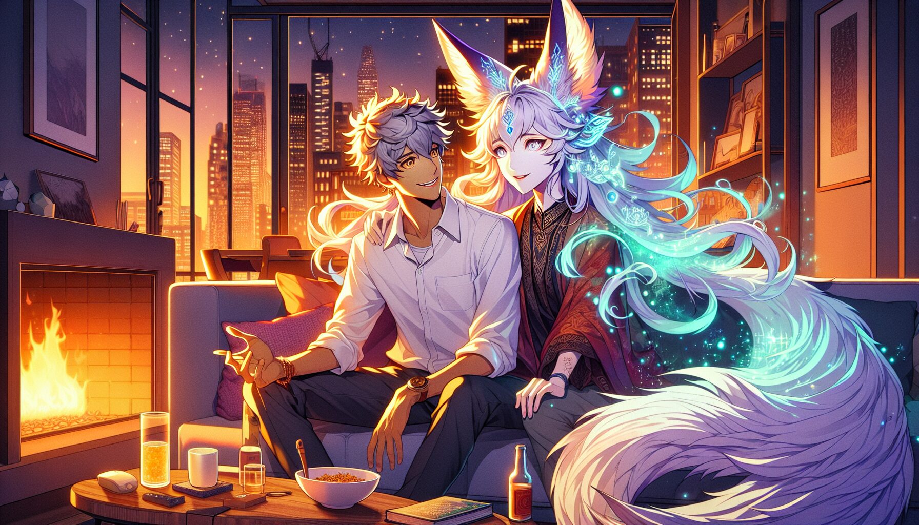 唐川都市奇幻小說人物插畫