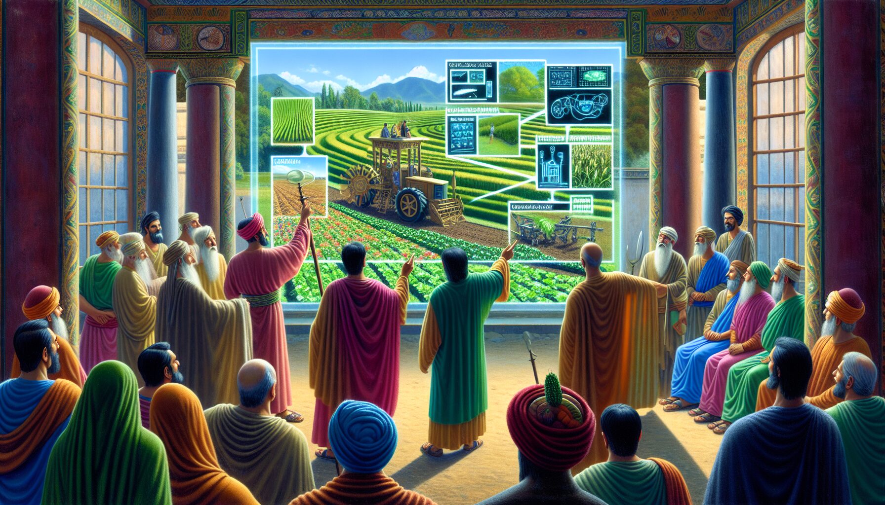 古代帝王圍觀天幕激烈討論插圖