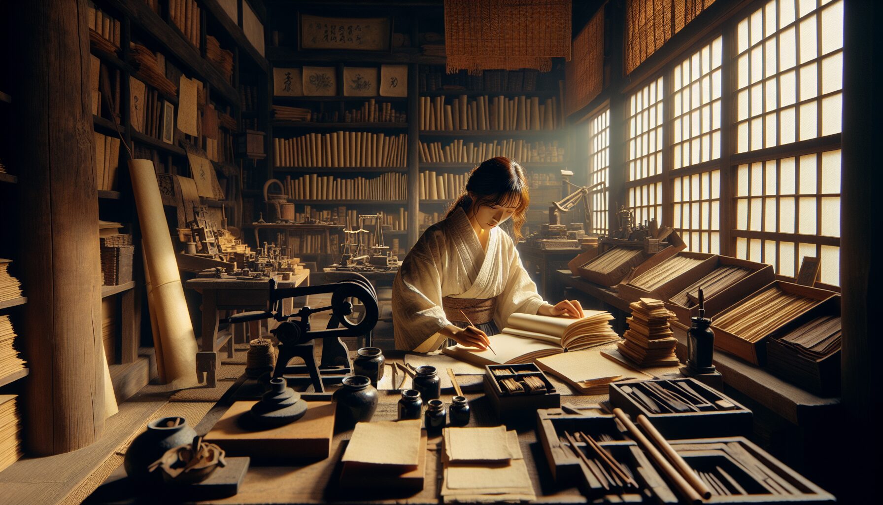 獨特異世界設定插圖，氣氛緊張的軍事奇幻場面