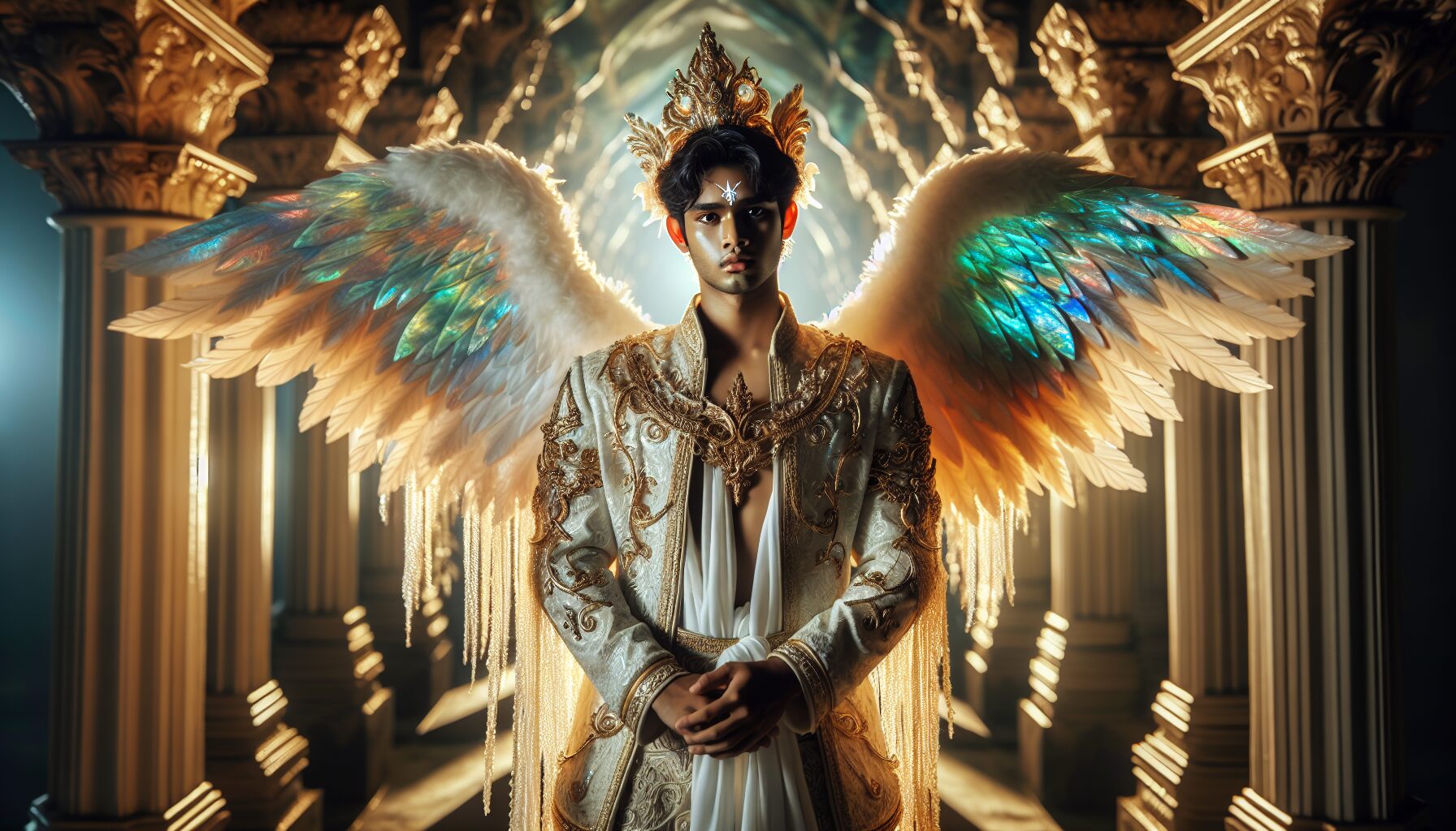 耽美小說風格的路西法與主角動態圖