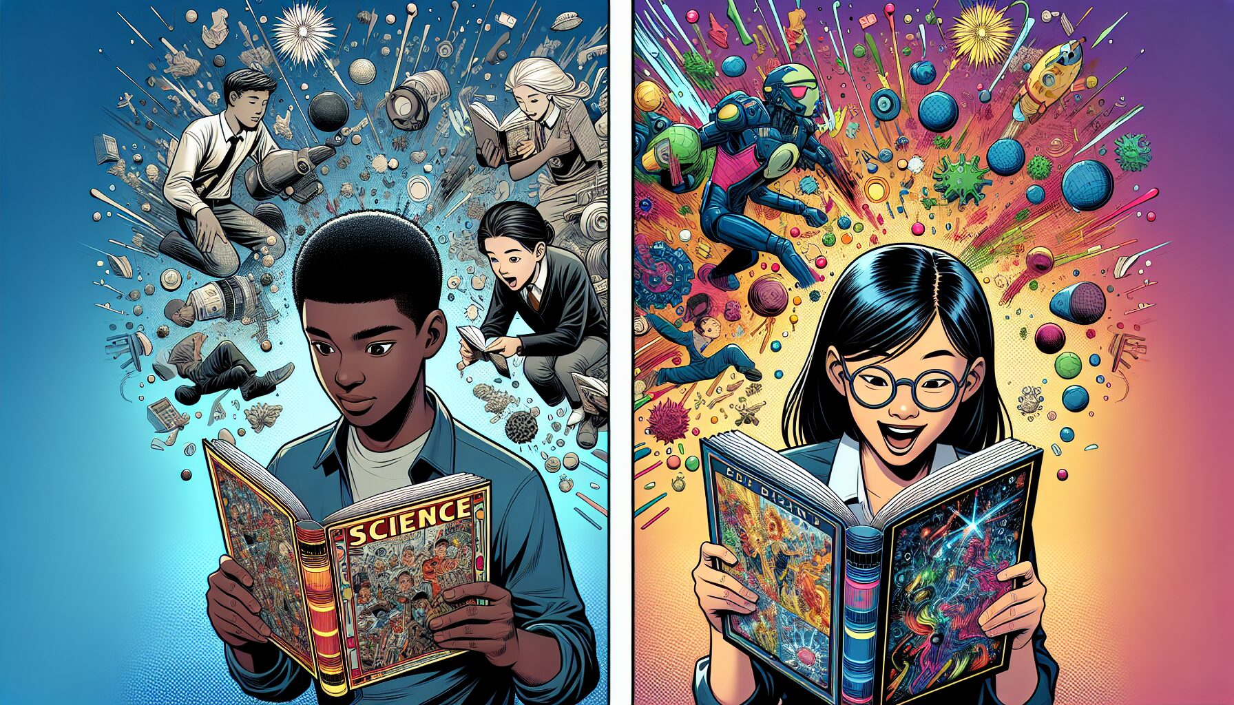 口袋神探漫畫讀本全彩書頁內容示例