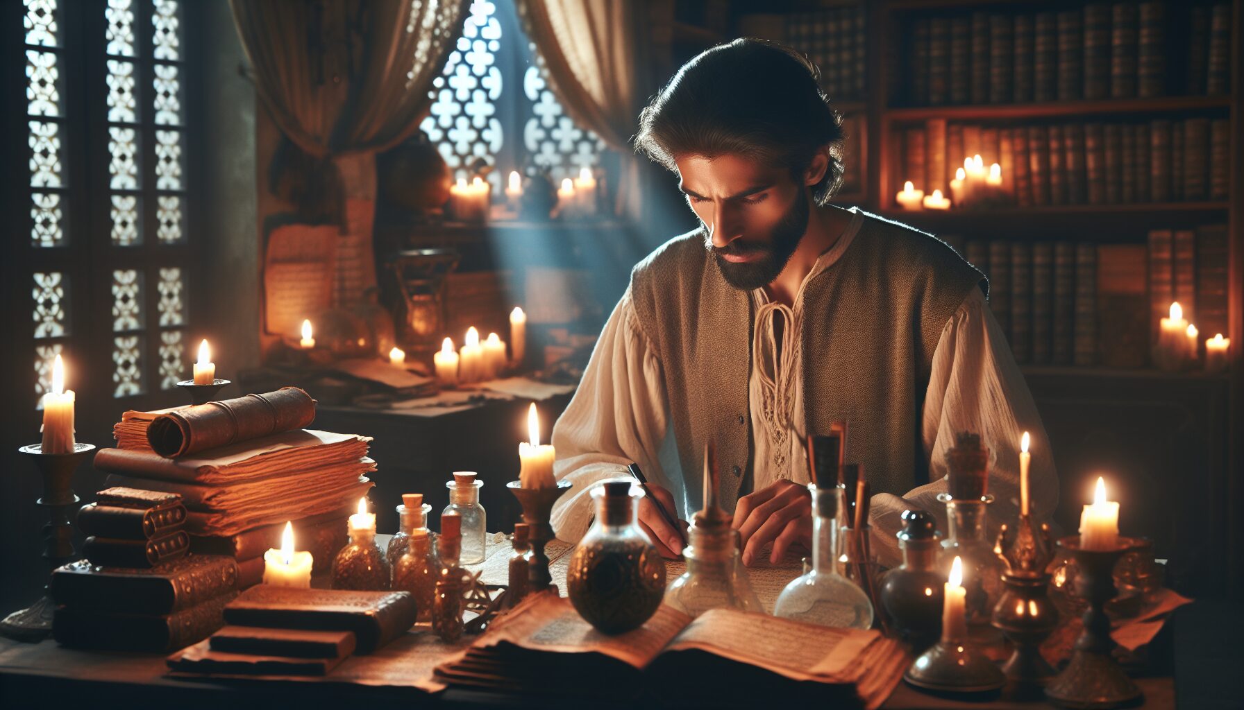 韓立打坐修煉與謀定而後動情景