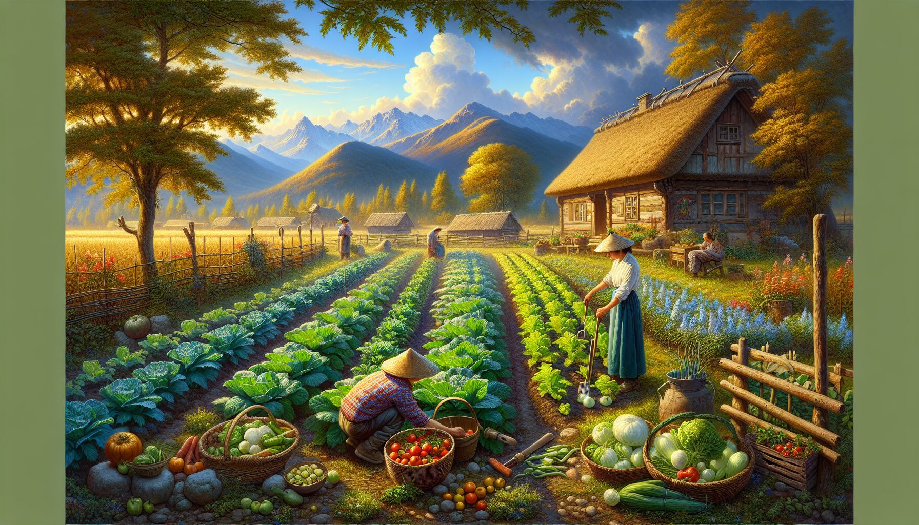 種田文經典場景－耕種與豐收的田園生活