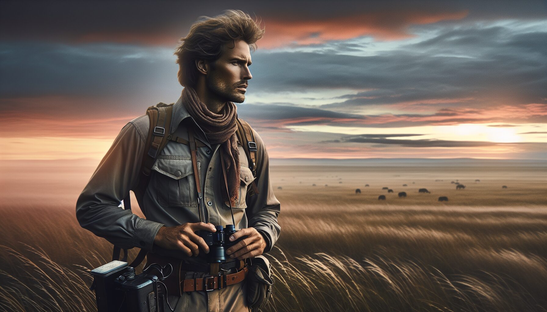 現代西部背景下的斯文敗類形象（野生動物保護專家與女主）