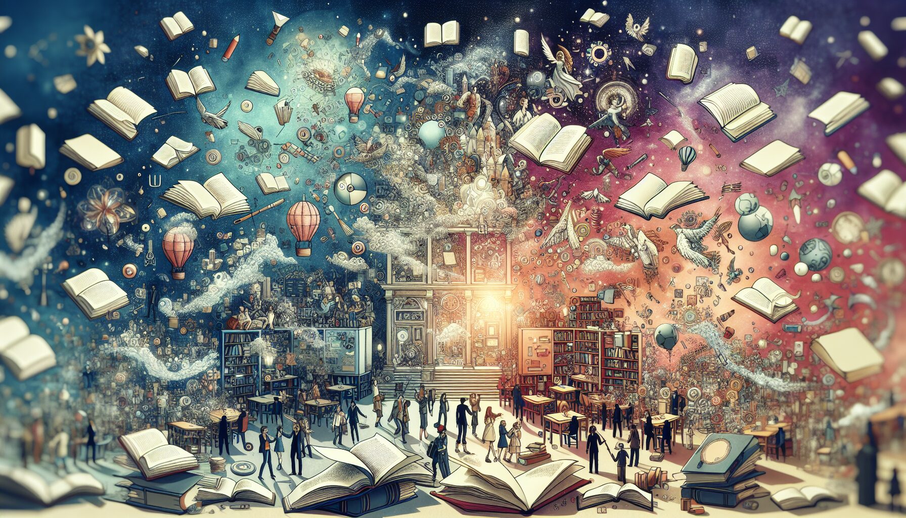 粉絲自製的同人小說封面，融合主角伍六七與柒的剪影設計，展現角色雙重人格主題