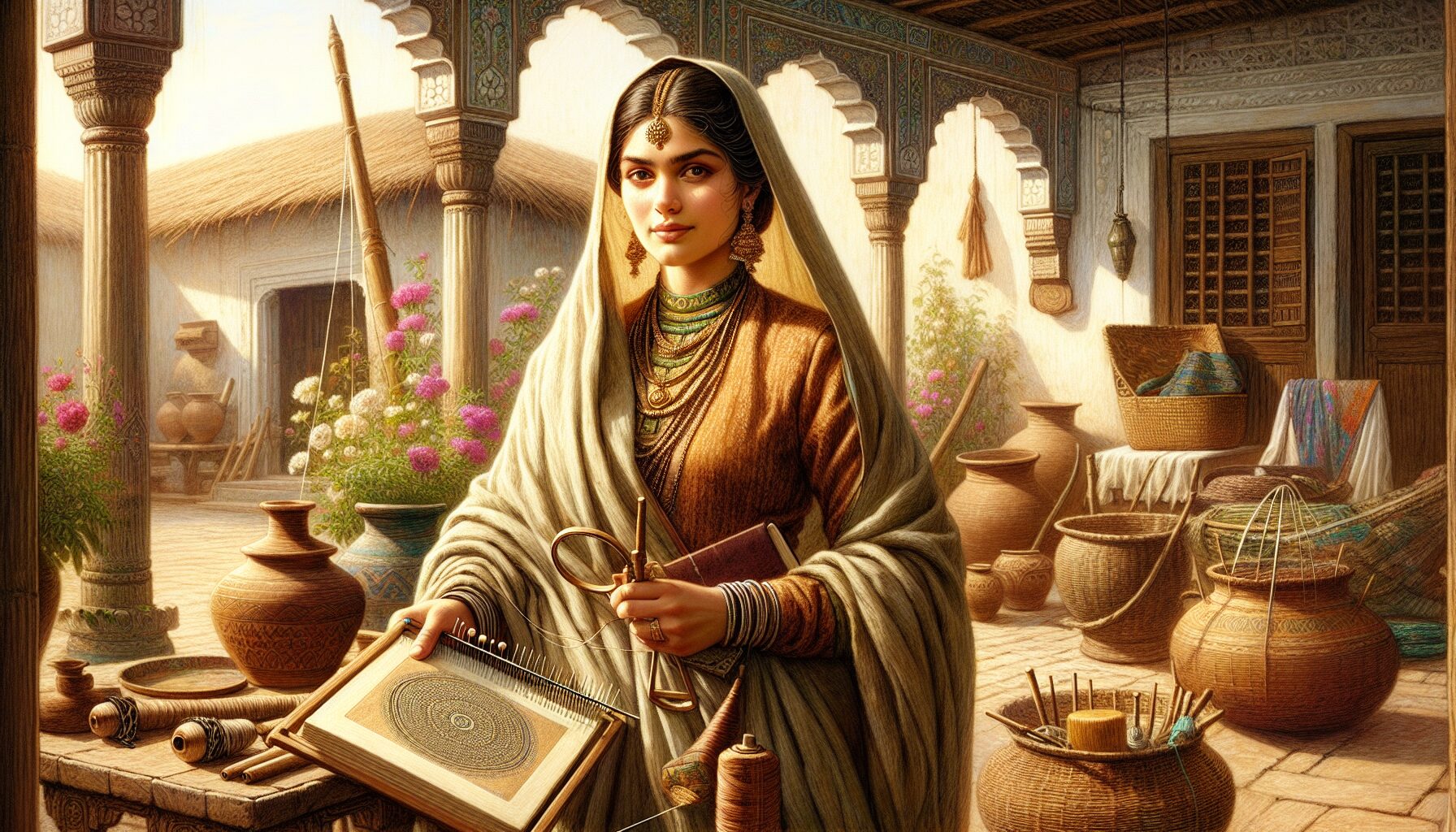 現代女性創業成功、實現自我價值插畫