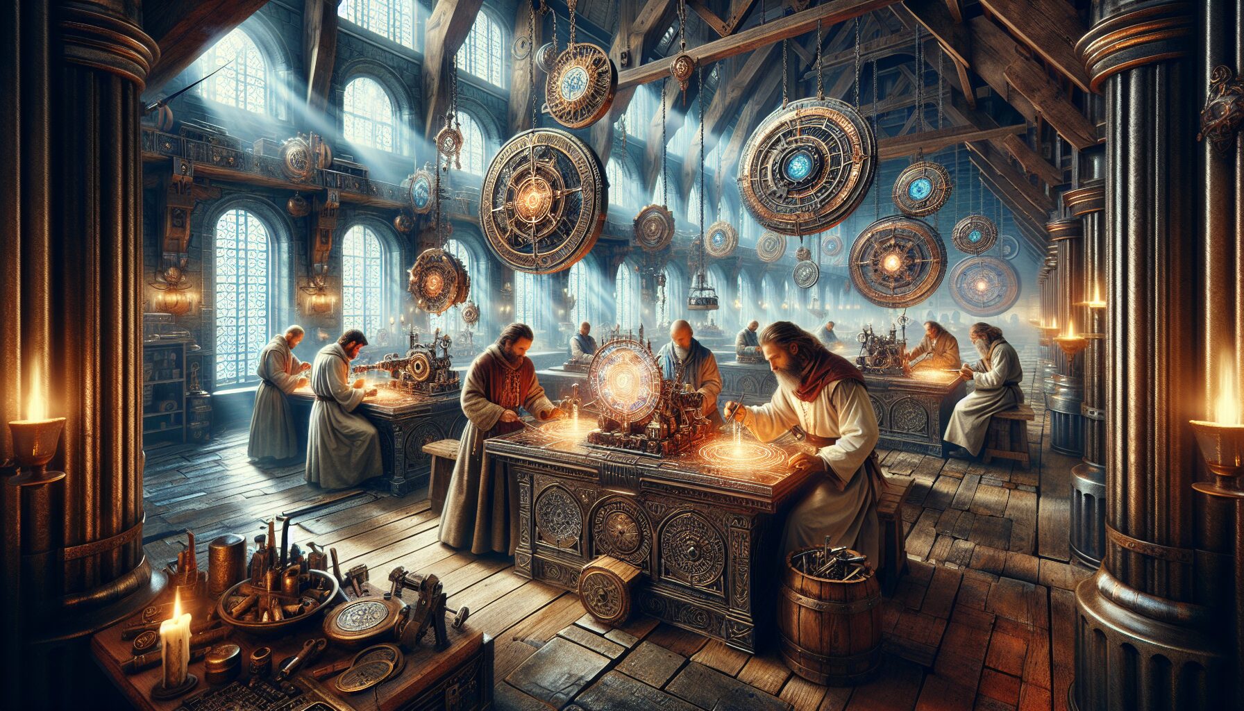 符文科技幻想場景插畫