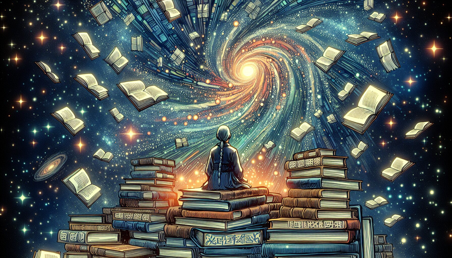 不同類別的熱門中文小說電子書封面組合