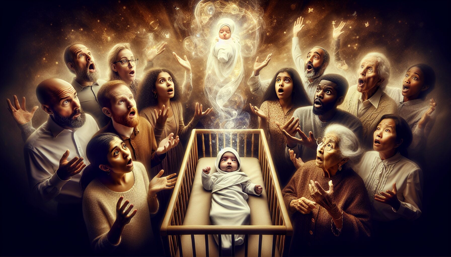 嬰兒主角陸朝朝內心吐槽，全家同步讀心逗趣場景