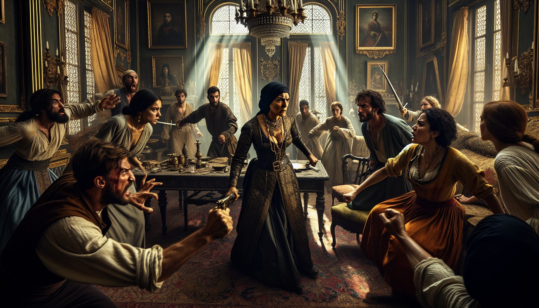 全家合作對抗反派，家庭成員齊心改命高光場面