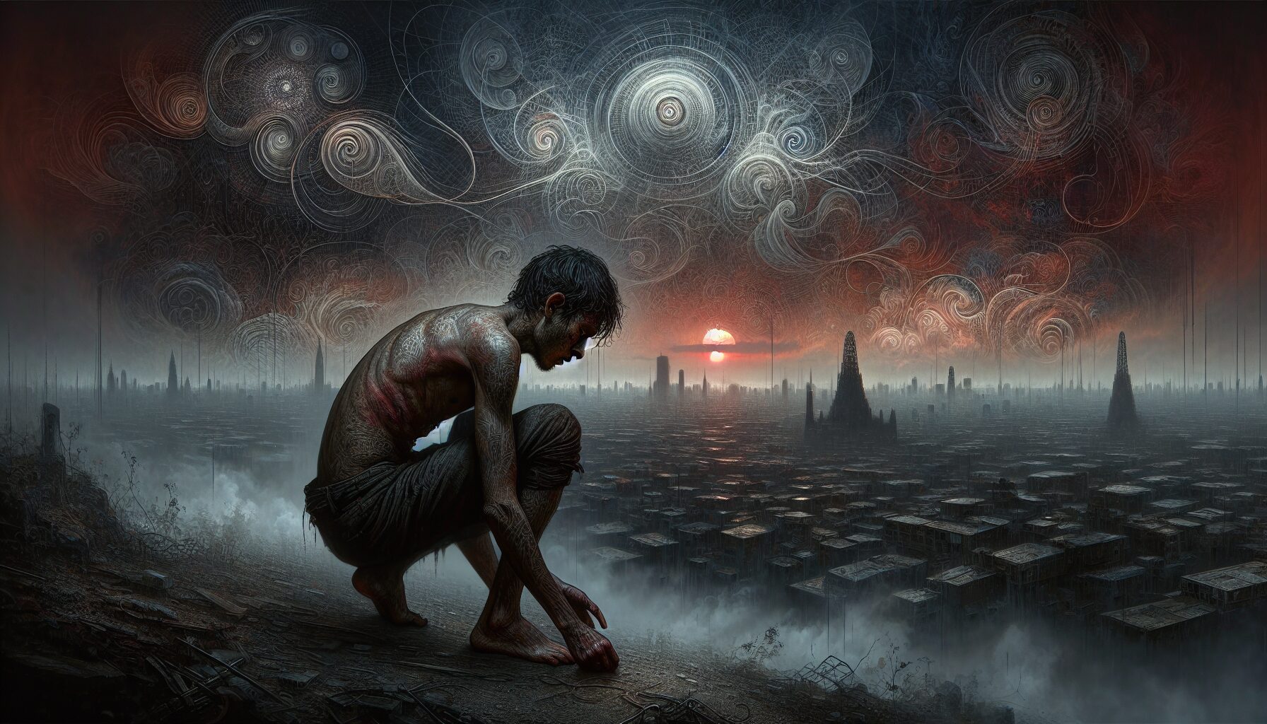 發動地鳴後，艾蓮站在超大型巨人之前，其背負的選擇與宿命展露無遺