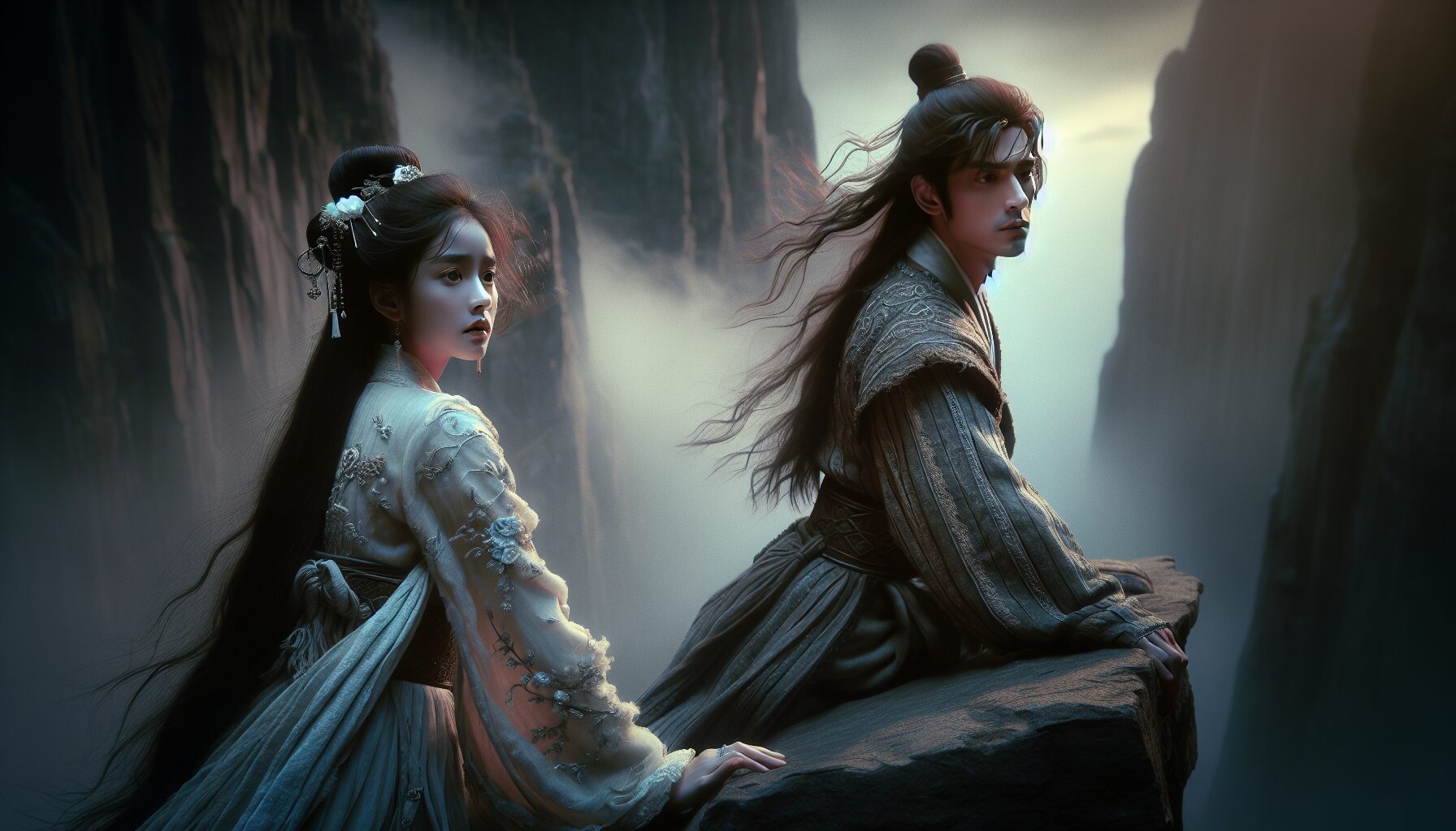 劇中主角陸徜與簡明舒深夜共謀謎案，畫面懸疑且情感充沛