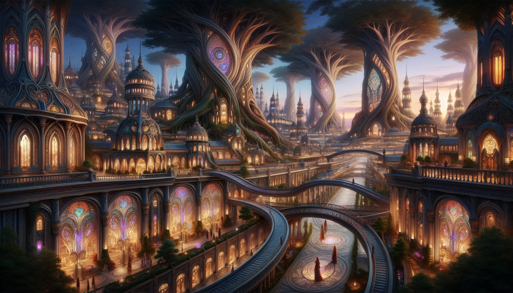 托爾金世界中的高等精靈藝術設定圖