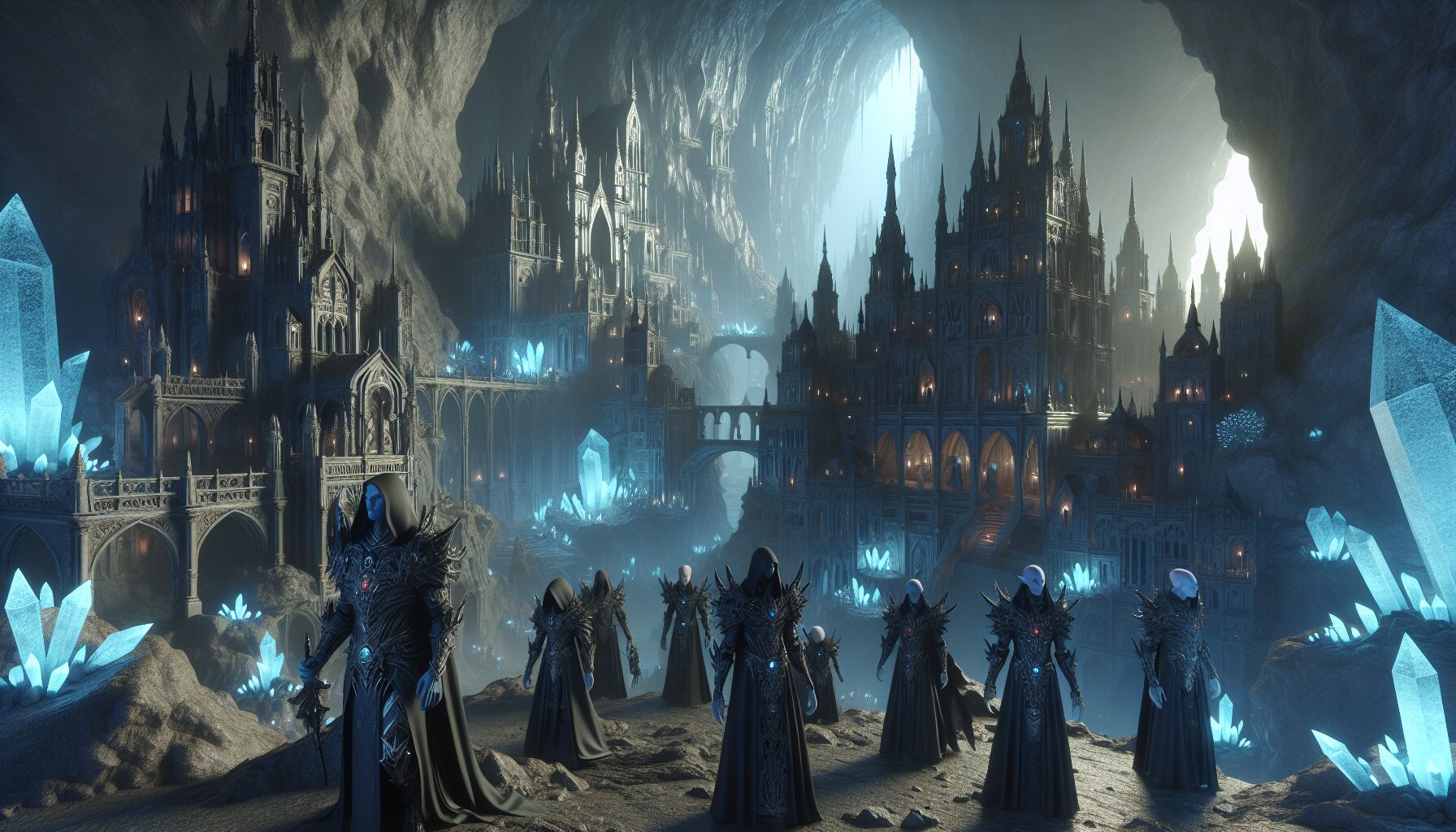 魔戒小說中精靈弓箭手的精彩場景插圖