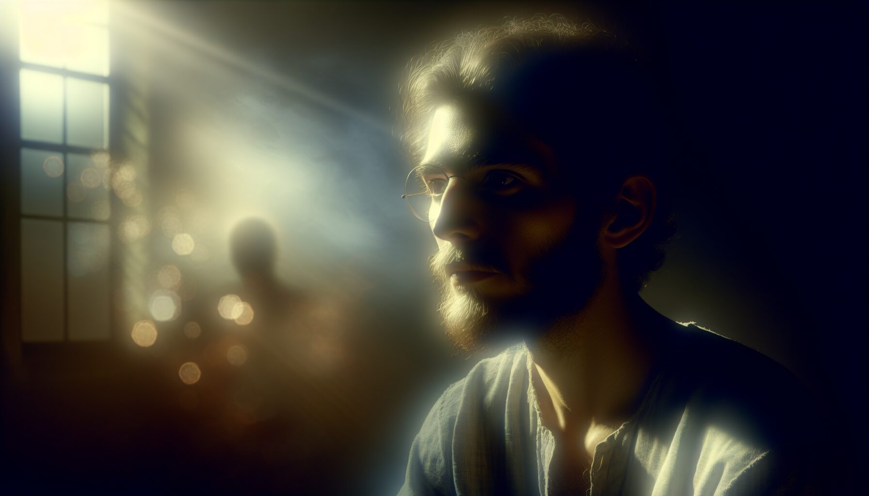 帶有懸疑氛圍的第一人稱敘事小說插圖