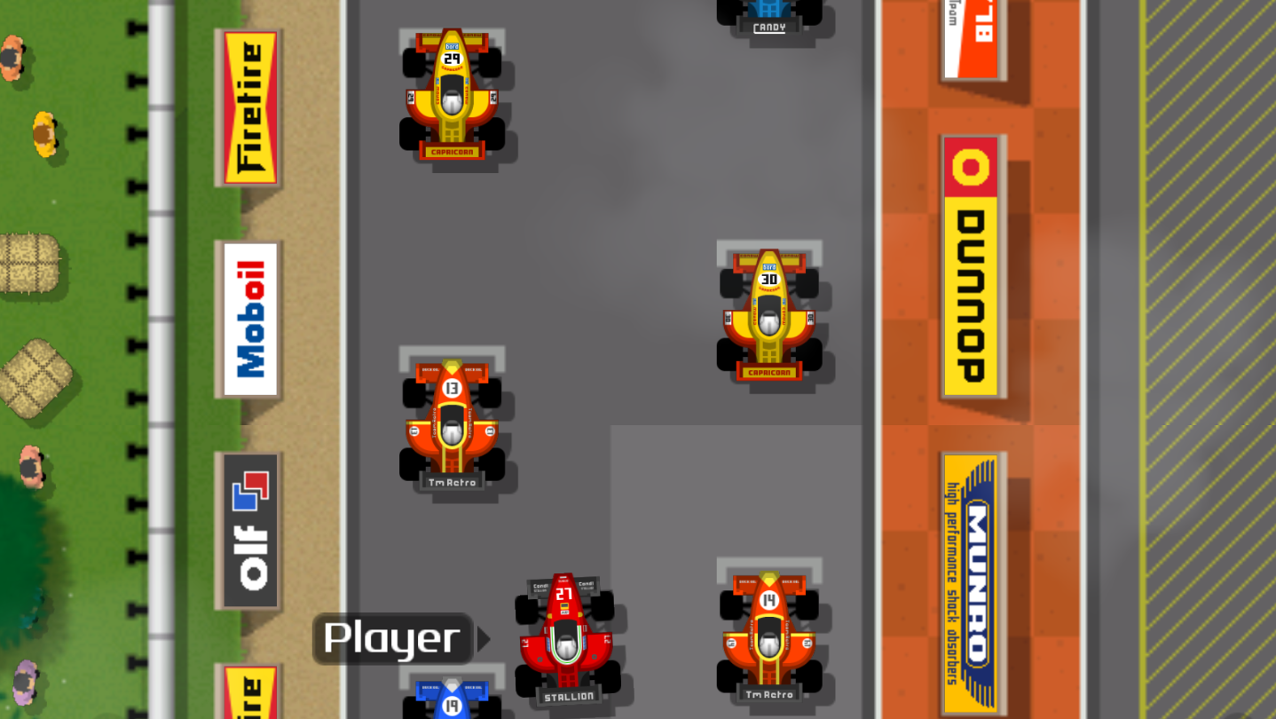 復古賽車2的賽道背景,呈現出多樣化的地形與環境