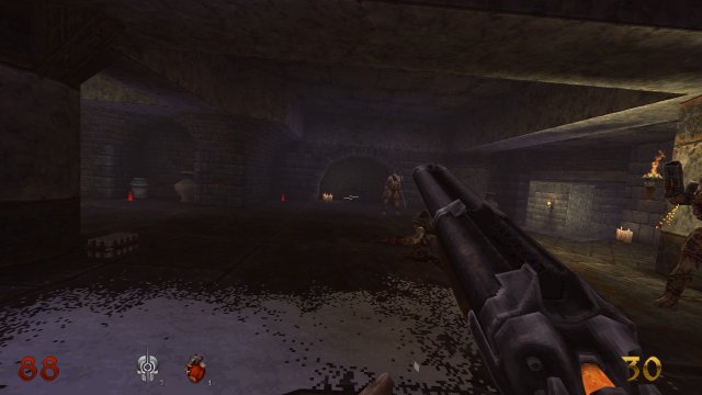 經典的雙管霰彈槍是玩家的得力助手