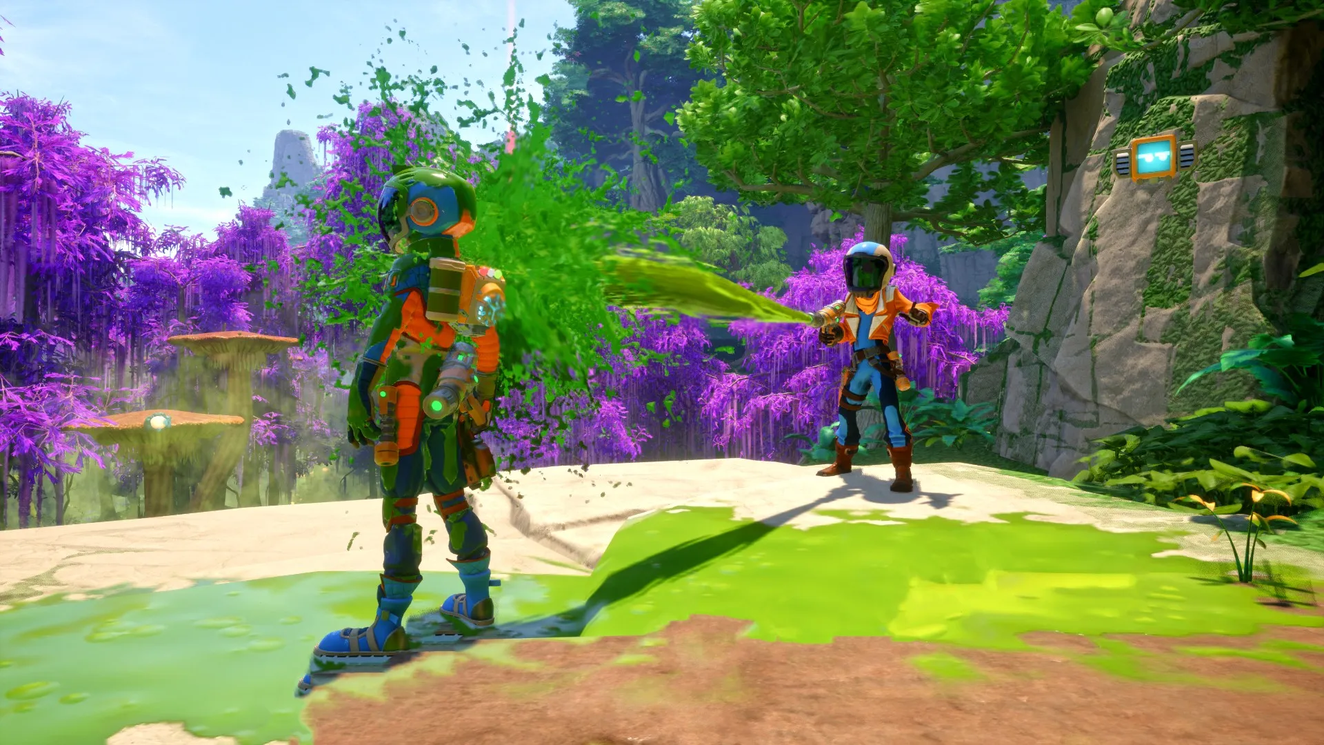 遊戲中激烈的戰鬥場景