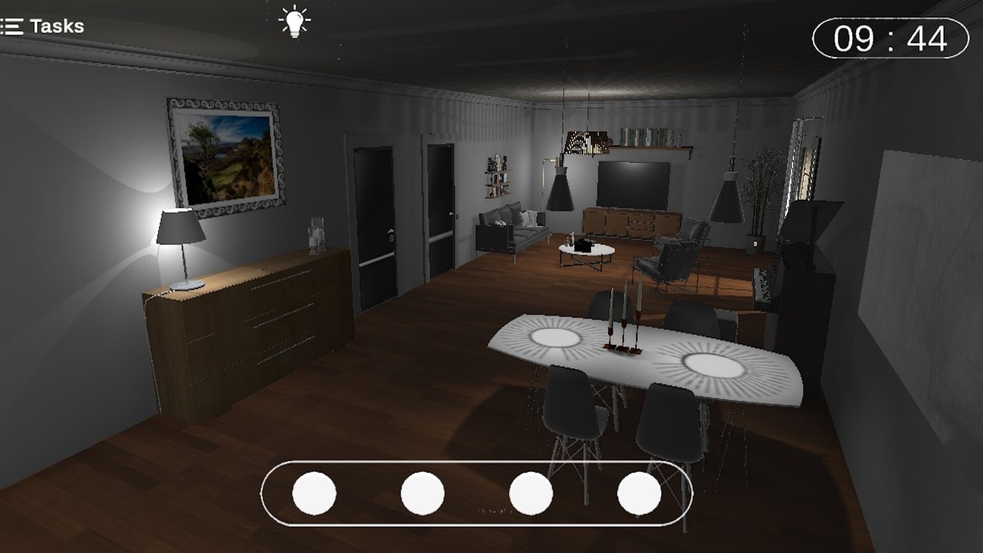 色彩繽紛的遊戲房間