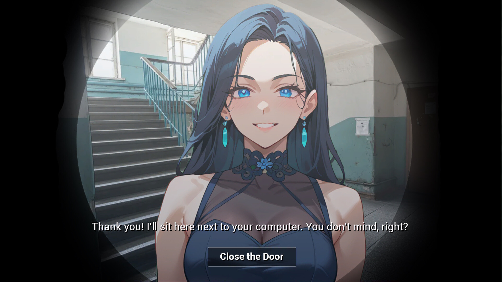 遊戲中的一個室內場景，光影效果突顯了氛圍。