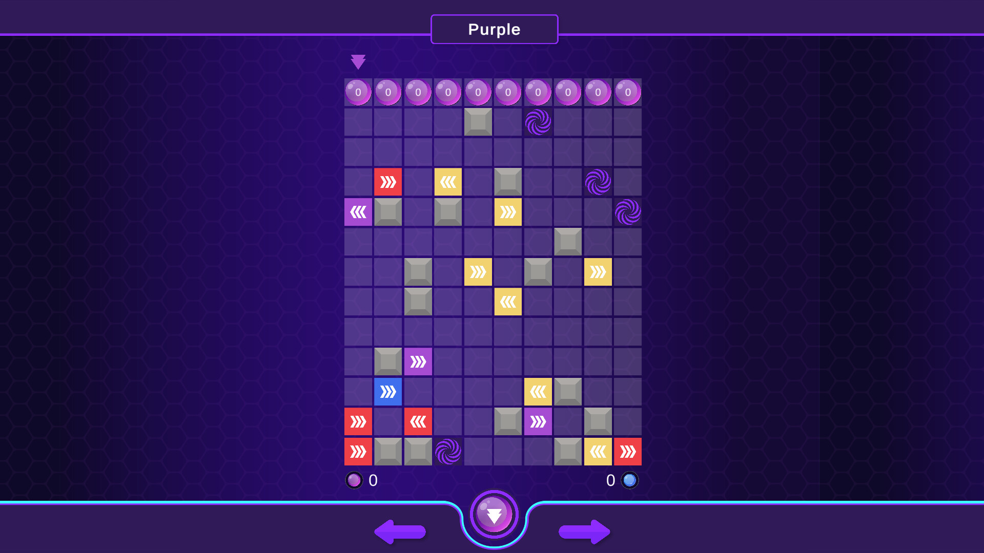 遊戲中的平台與多個墜落的球體,展示了其核心玩法