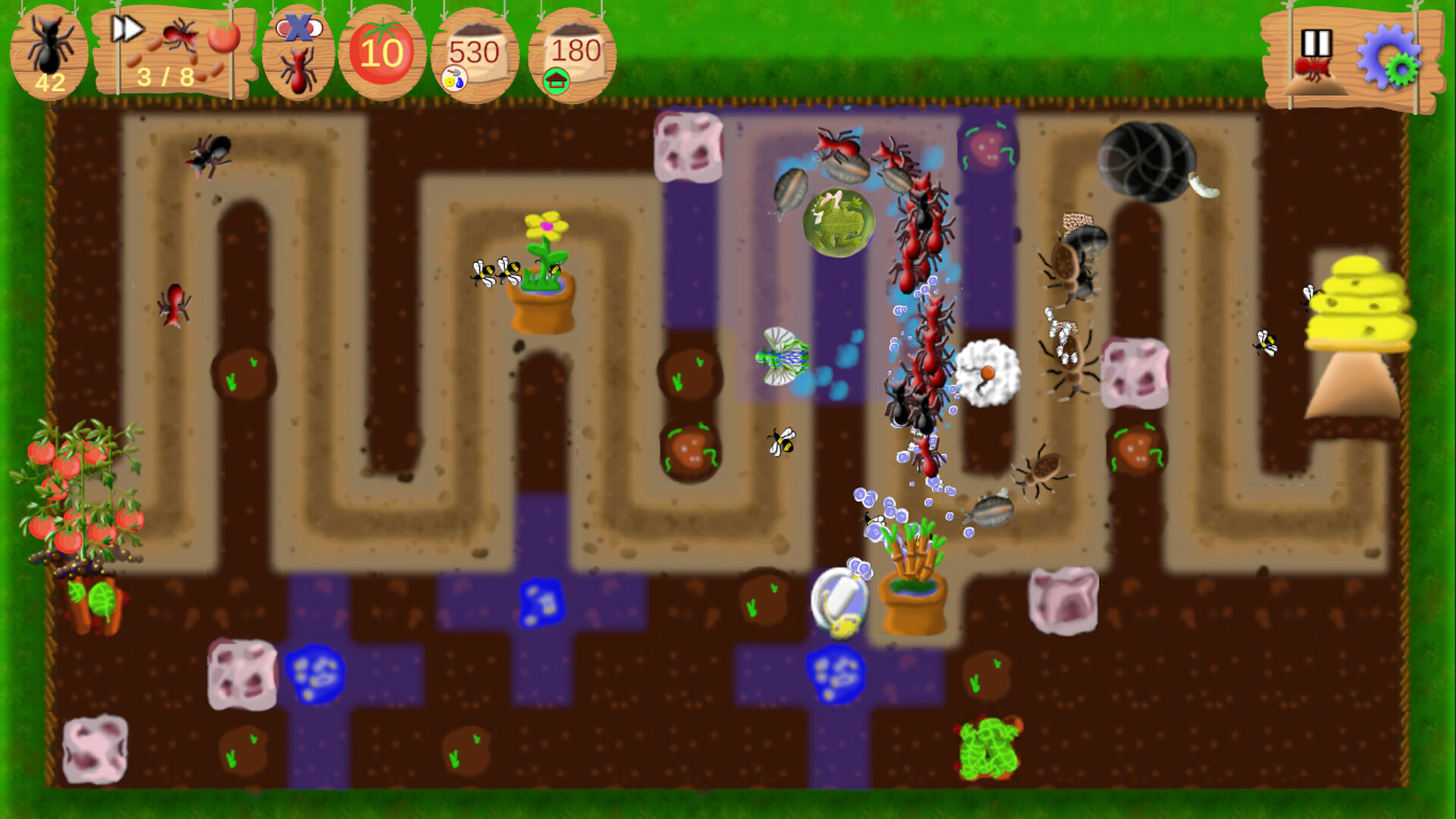 遊戲的畫面色彩鮮豔,充滿童趣